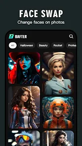 Live camera transformation using BAfter app