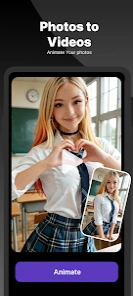 Convert image to video using AI app