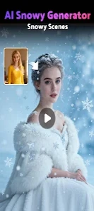 Mivi AI app interface and video templates