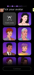 Chat interface showing text messages in MeChat