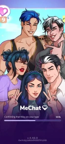 Privacy settings menu for user security in MeChat